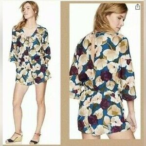 O’Neill Floral Romper with Pockets Size L